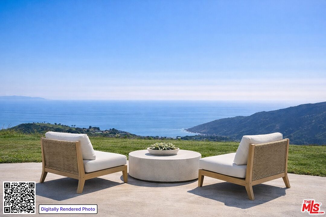 Ocean and coastline panorama from the property